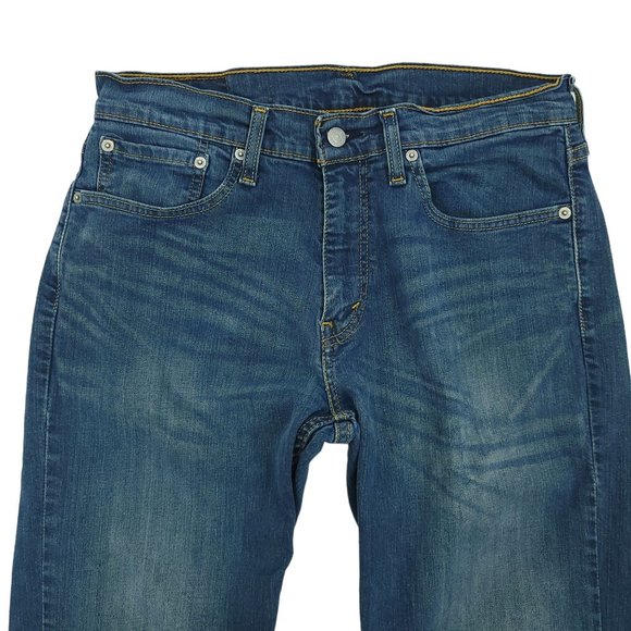 Levis 559 Jeans Relaxed Straight Stretch Men 32 x 38 Lot of 2 Dark Wash Mid Rise - Picture 9 of 12